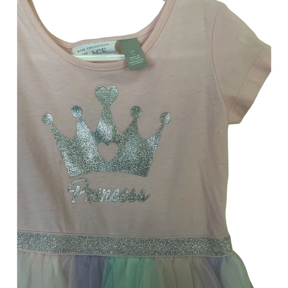GUC Children’s Place Rainbow Tulle Princess Dress 2T - Picture 3 of 3